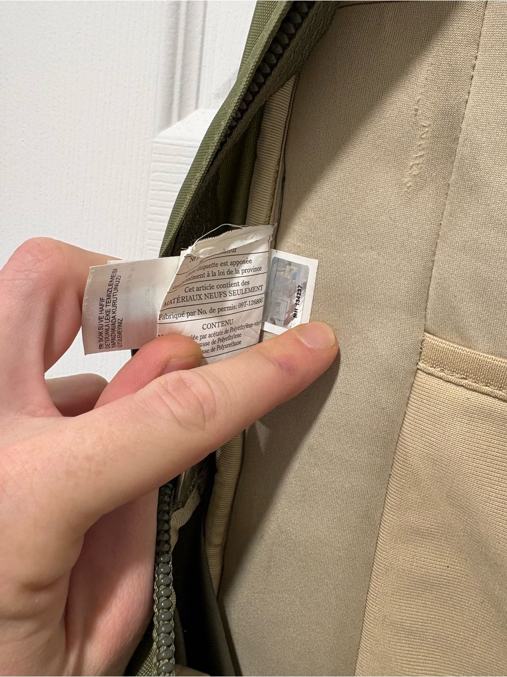 The North Face Big Shot Olive Green Men's Backpack with Tan Accents - Picture 7 of 11